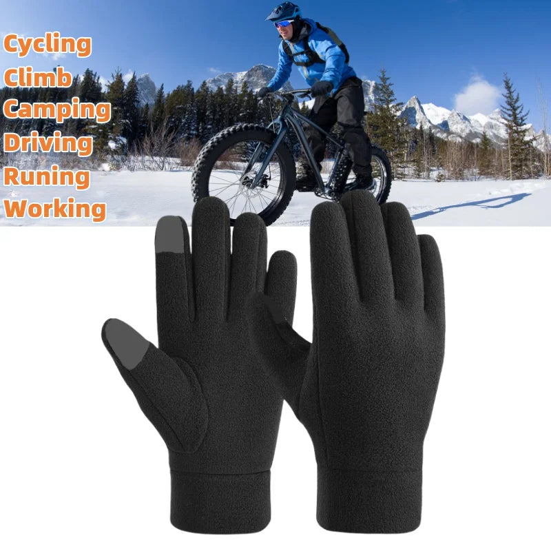 Warm Winter Gloves Polar Fleece Cold Weather Gloves Touch