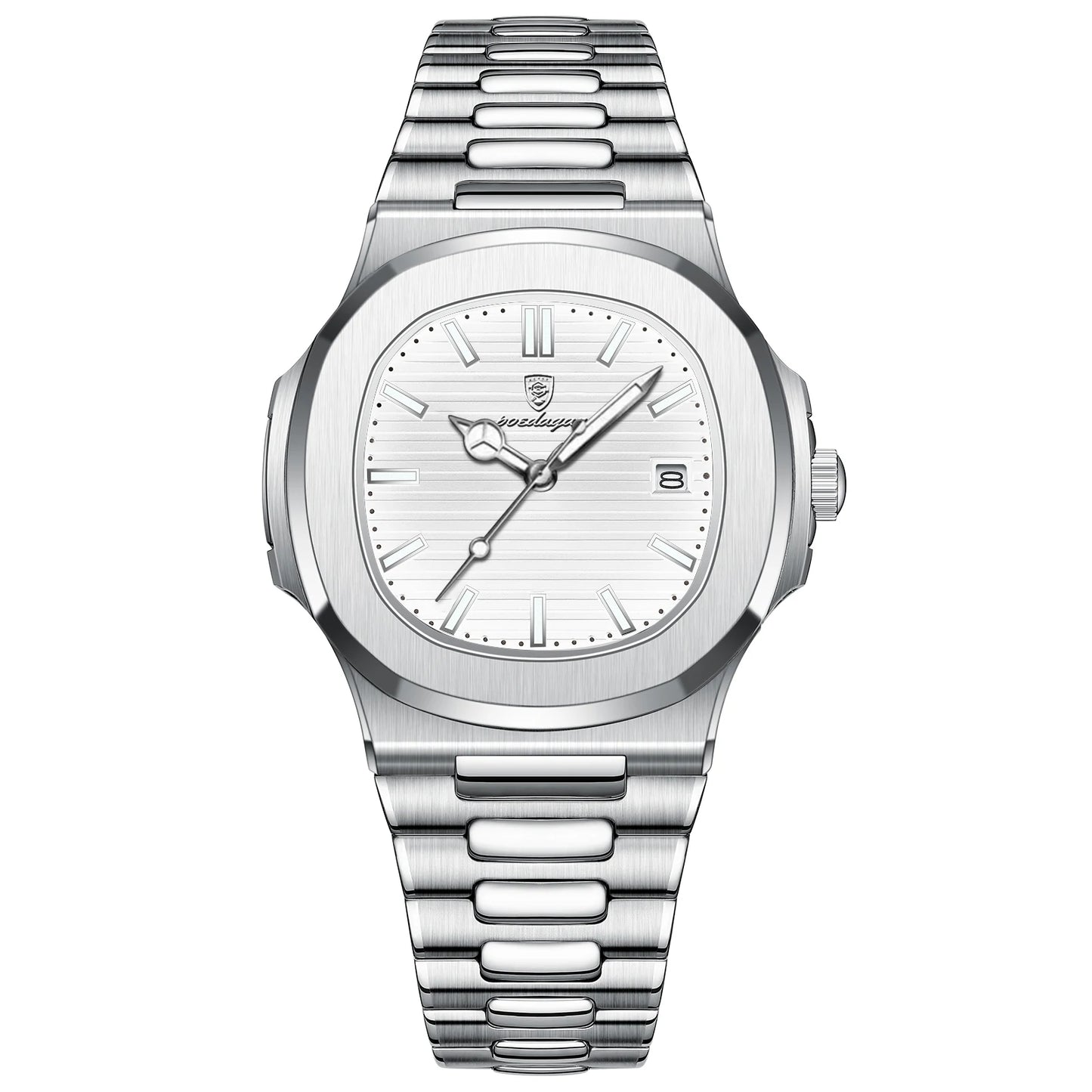 Luxury Brand Men's Quartz Wristwatch Stainless Steel Waterproof