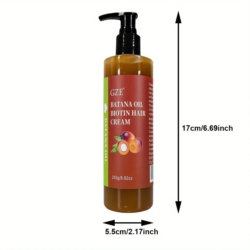 GZE Crema Capelli al Batana e Biotina 250g - Confezione Doppia (2 Pack). TK