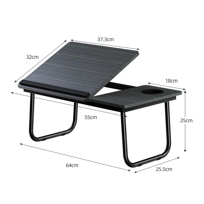 Laptop Table Simple Computer Desk With Fan For Bed Sofa Folding