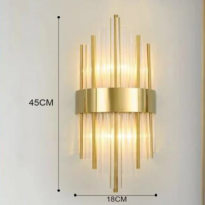 Luxury Wall Lamp LED Gold Wall Light Indoor Lighting Wall Sconce Home Decoration for Designer Living Room Bedroom Bedside Stairs