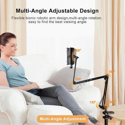 Tablet Stand Holder for Bed Rotatable Phone Stand for 4-12.9"