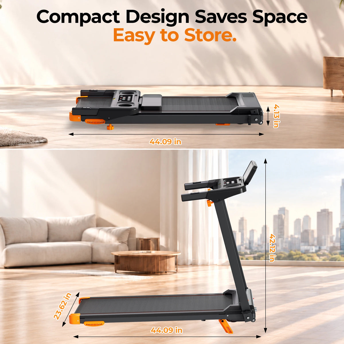 Tapis Roulant Y-RAIN 3 in 1 Pieghevole | Inclinazione 12%. TK