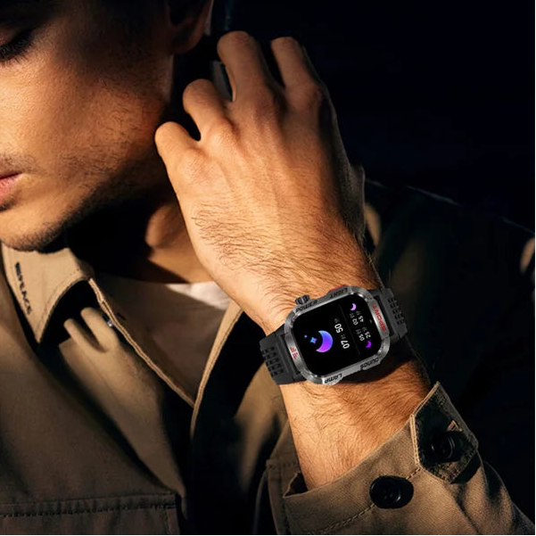 New Military GPS Smart Watch Men Flashlight Compass Waterproof