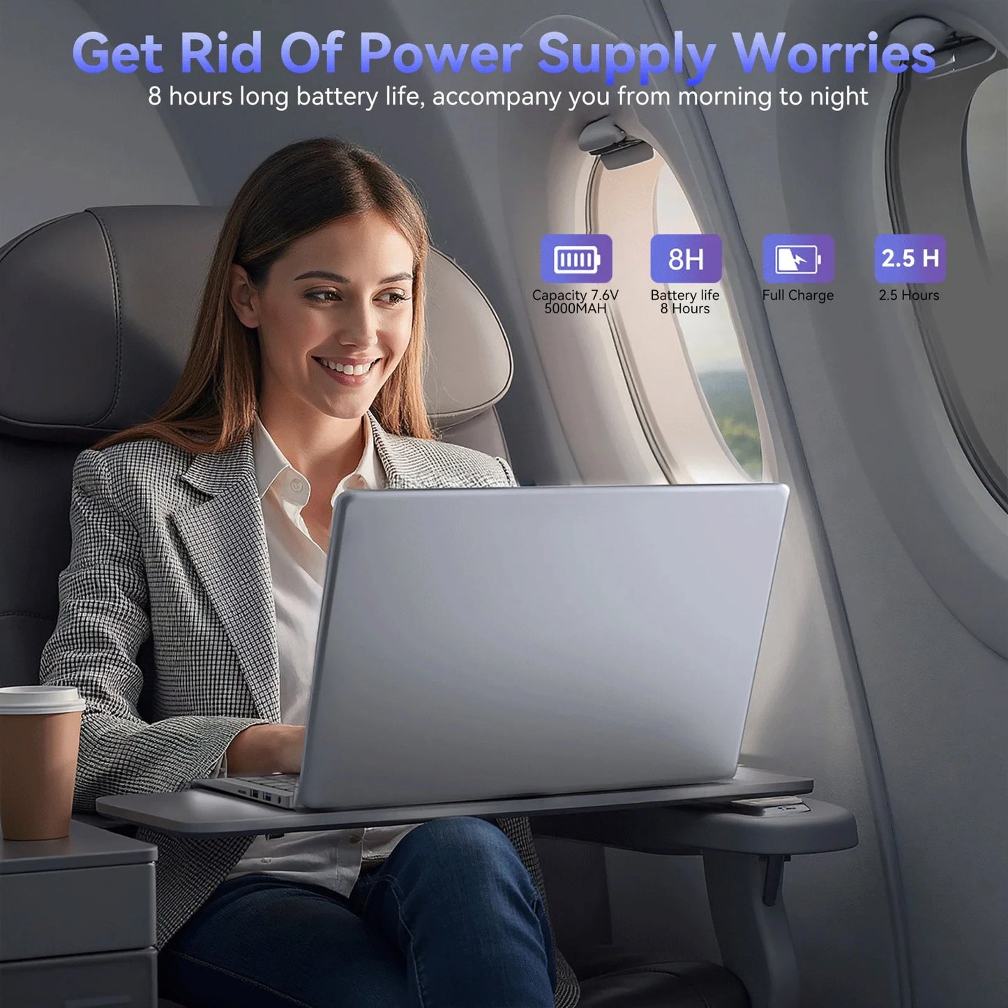 Laptop 15.6" Intel 6500Y 32GB RAM 2TB SSD Windows 11 Notebook Ultra Slim con Tastiera Retroilluminata Fingerprint WiFi PC Portatile Lavoro Gaming