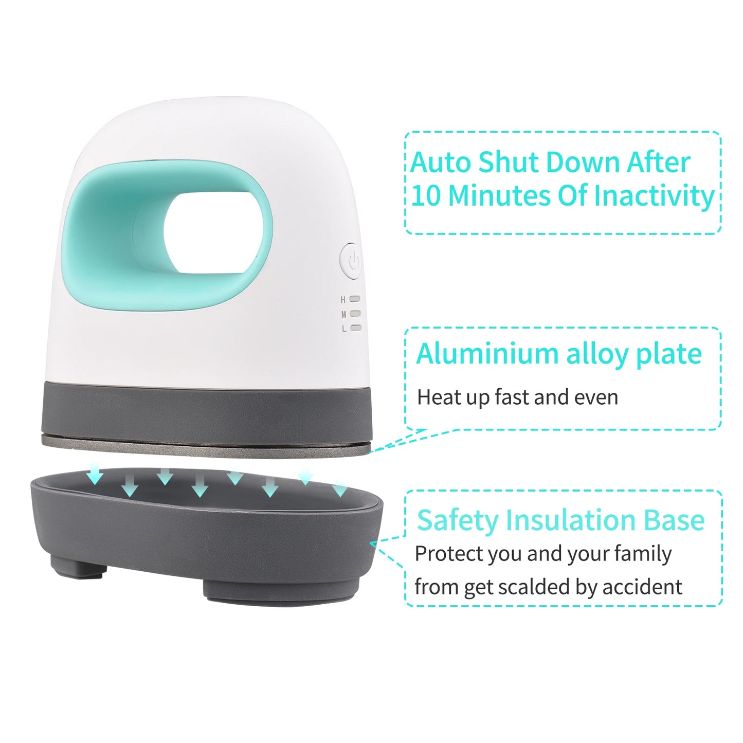 Portable 220V Mini Heat Press Machine T-Shirt Printing DIY Easy Heating Transfer Press Iron Machines for European standard plug