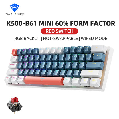Machenike K500-B61 Mini Mechanical Keybaord 60% Form
