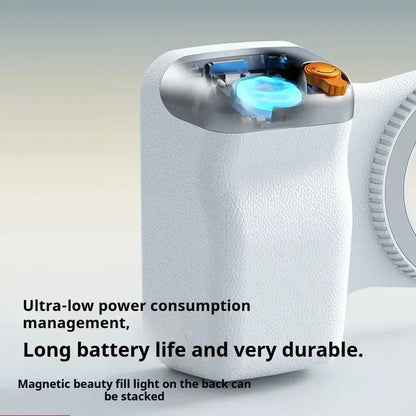 KEBIDUMEI Impugnatura Magnetica per Smartphone e Fotocamera – Supporto per Riprese con Telecomando Bluetooth, Zoom e Scatto Remoto
