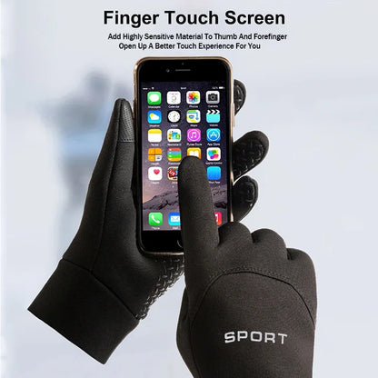 Winter Warm Gloves Touch Screen Windproof Cold-proof Cycling