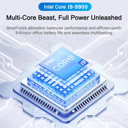 LENO Laptop 14.1" Full HD Intel Core i9 Windows 11 32GB RAM 2TB SSD Notebook Ultra Slim Gaming Business WiFi Bluetooth