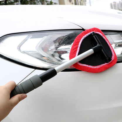 Car Windshield Cleaning Brush Microfiber Telescopic Window