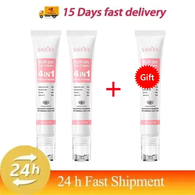 Instant Eye Bag Removal Cream Retinol Anti-Wrinkle Firming Skin Fade Fine Lines Anti Dark Circle Puffiness Brighten Eye skinCare