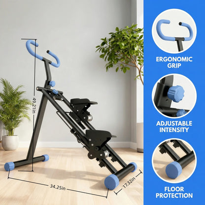 Stepper Fitness Vertical Climber Pieghevole – Attrezzo Cardio per Allenamento Completo a Casa. TK