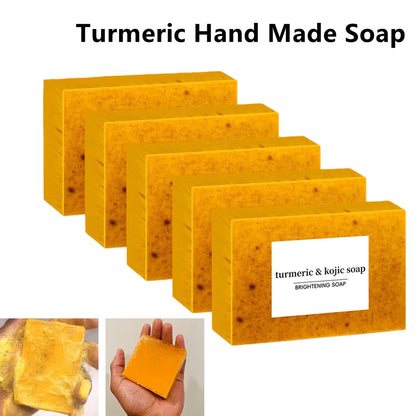 Sapone Artigianale Curcuma e Acido Kojico - Antimacchia e Acne (Pacco da 1/3/5 Pezzi). TK