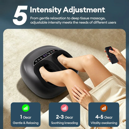 Foreverlily Massaggiatore Piedi Elettrico Shiatsu e Pressoterapia - Regolabile. TK