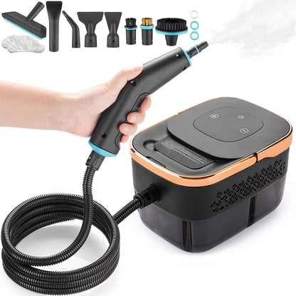 Pulitore a Vapore Portatile ad Alta Pressione 1800W - Igienizzante con 10+ Accessori. TK