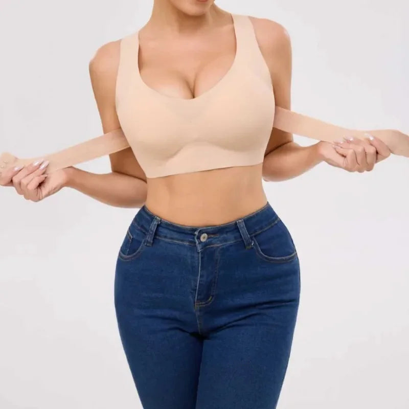 Reggiseno Posturale Donna Senza Ferretto – Supporto Schiena, Chiusura Frontale, Seamless e Comfort Quotidiano