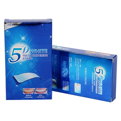 5D Whitening Teeth Stickers 7/14 Pairs Gel Whitening Strips