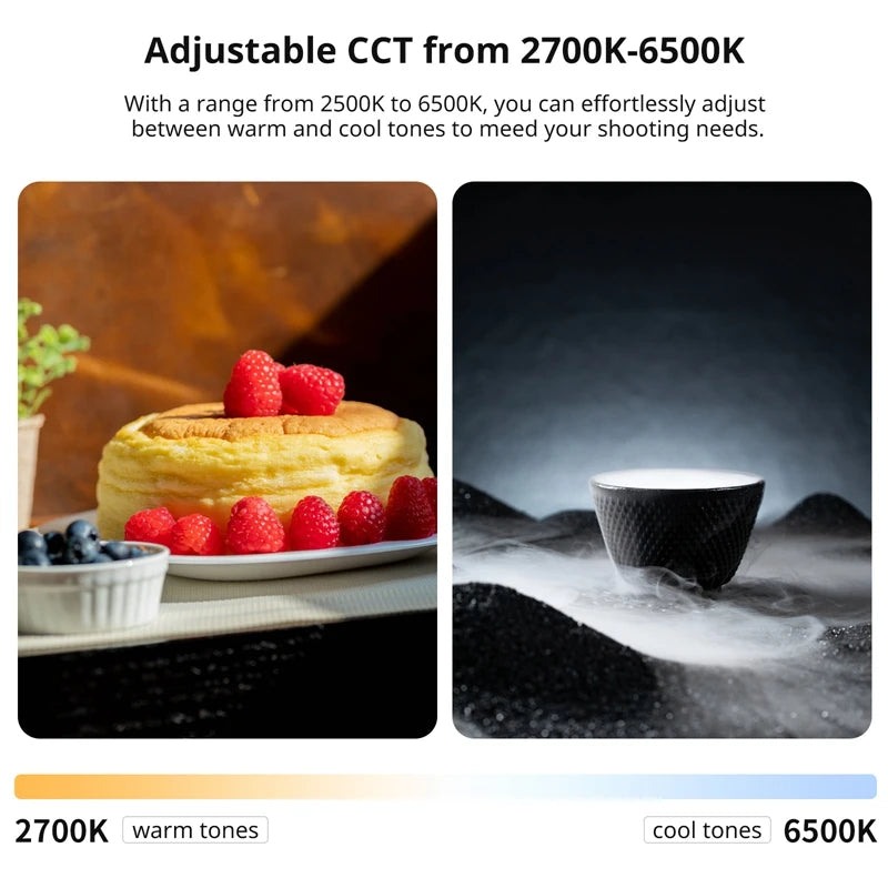 Ulanzi UA12 12W Luce Tubolare LED Portatile Bi-Color 2700K-6500K – Tube Light per Foto, Video e Livestream