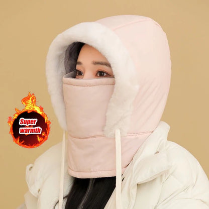 Passamontagna Termico 3-in-1 con Coulisse - Cappello e Scaldacollo in Peluche. TK