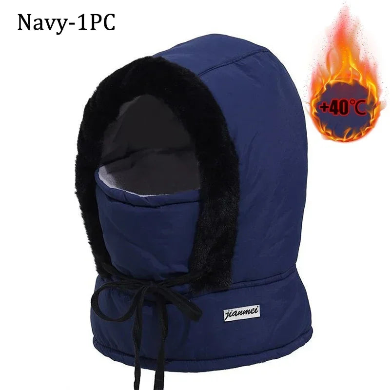 Passamontagna Termico 3-in-1 con Coulisse - Cappello e Scaldacollo in Peluche. TK