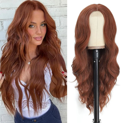 Synthetic Long Lace Ombre Blonde Wavy Wig for Women 26
