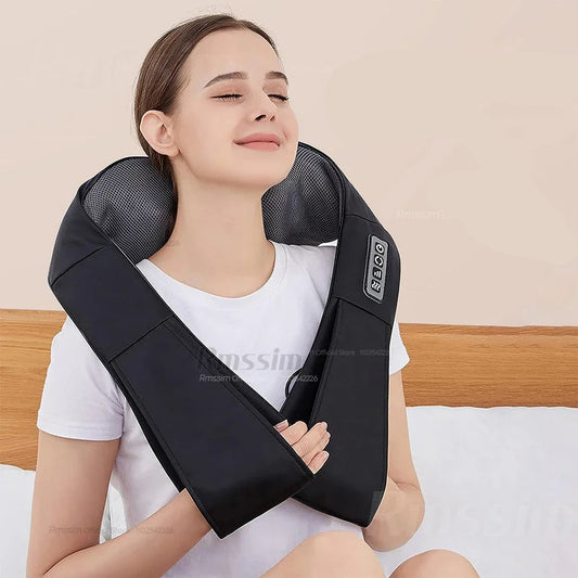 U Shape Deep Kneading Electric Massage Pillow Shiatsu Neck