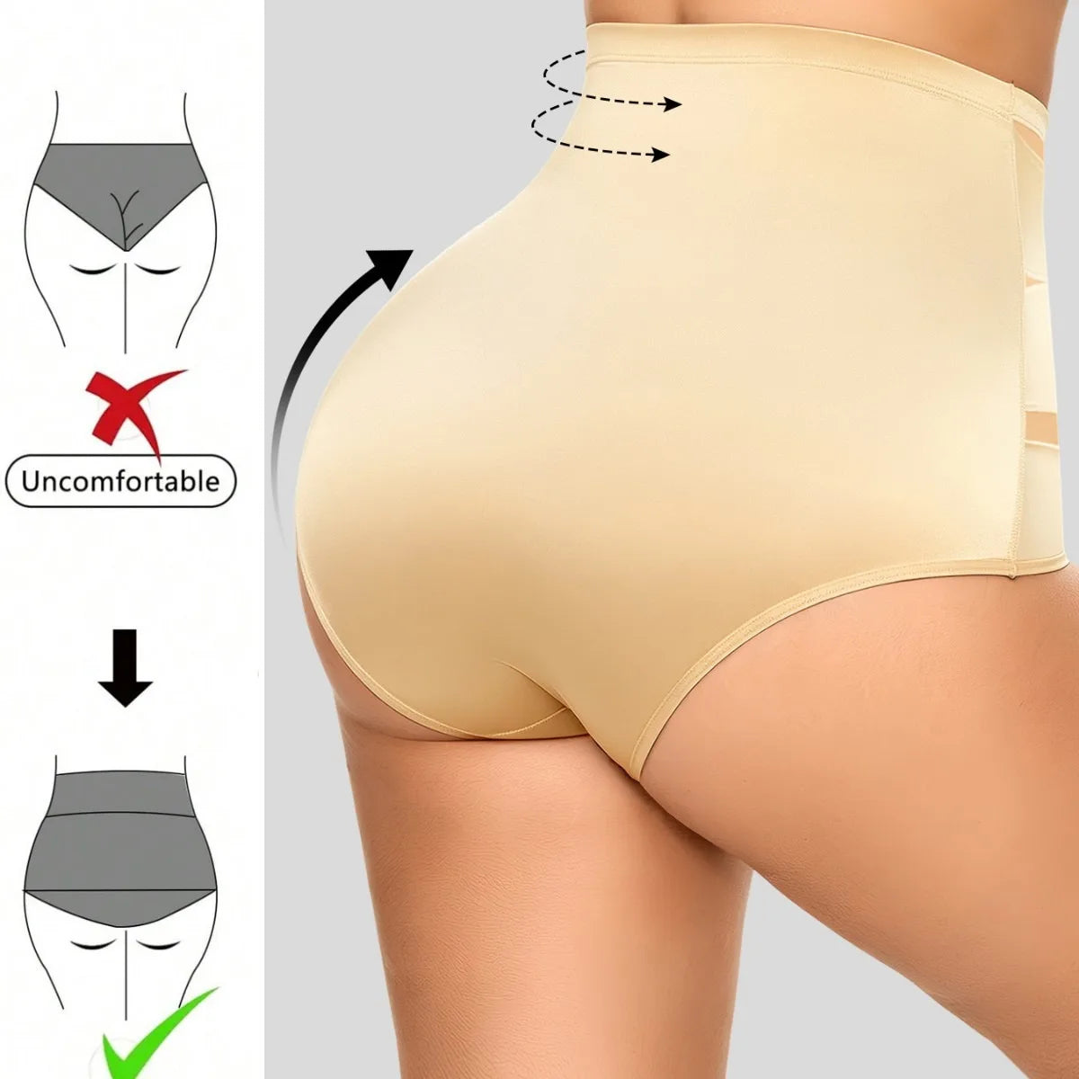 Guaina Modellante Donna a Vita Alta in Mesh – Shapewear Contenitivo e Modellante.