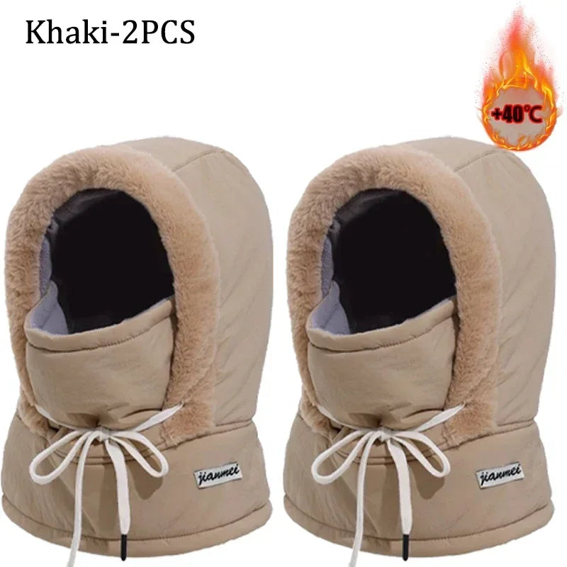 Passamontagna Termico 3-in-1 con Coulisse - Cappello e Scaldacollo in Peluche. TK