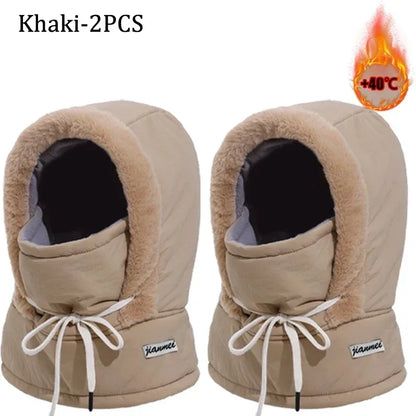 Passamontagna Termico 3-in-1 con Coulisse - Cappello e Scaldacollo in Peluche. TK