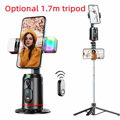 360° Rotation Gimbal Stabilizer tripod Selfie Stick Desktop Face