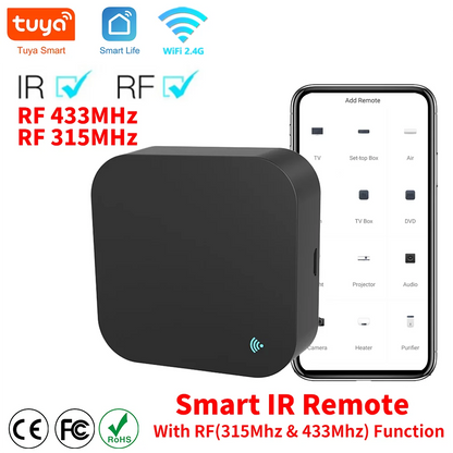 Tuya WiFi RF IR Smart Remote Control Hub – Universal Smart Home Controller for TV, AC & Smart Devices