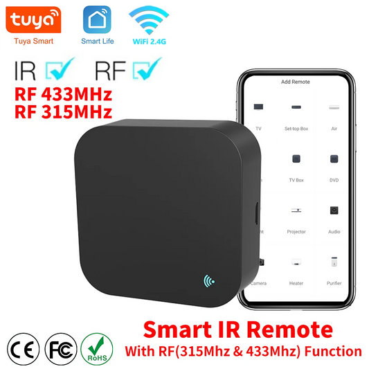 Tuya WiFi RF IR Smart Remote Control Hub – Universal Smart Home Controller for TV, AC & Smart Devices