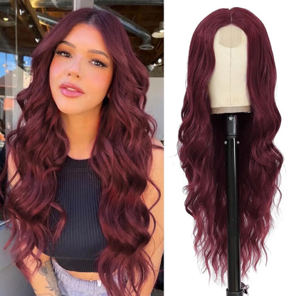 Synthetic Long Lace Ombre Blonde Wavy Wig for Women 26