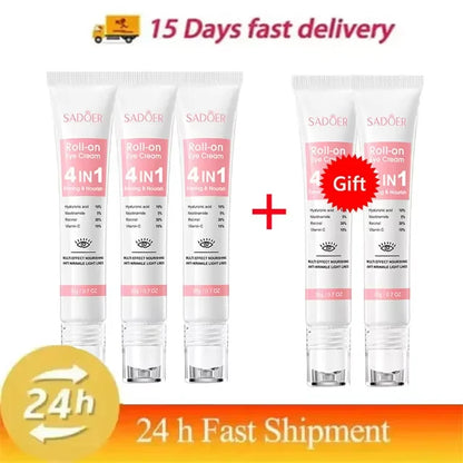 Instant Eye Bag Removal Cream Retinol Anti-Wrinkle Firming Skin Fade Fine Lines Anti Dark Circle Puffiness Brighten Eye skinCare