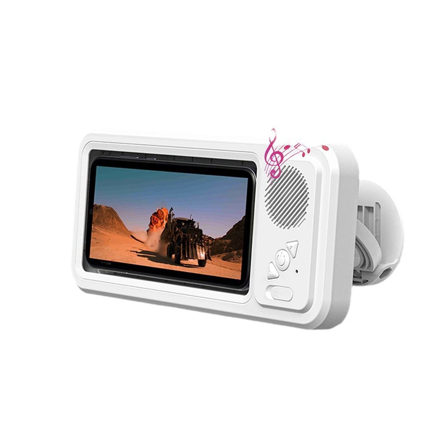 Shower Phone Holder with Bluetooth Speaker 360 Rotation Wall