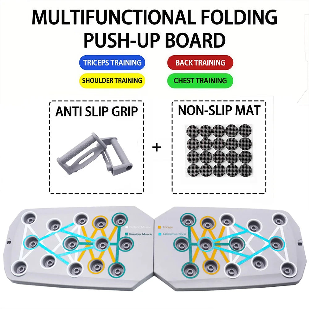 LINGPENG Board per Piegamenti Multifunzionale - Tavola Push-Up Pieghevole. TK