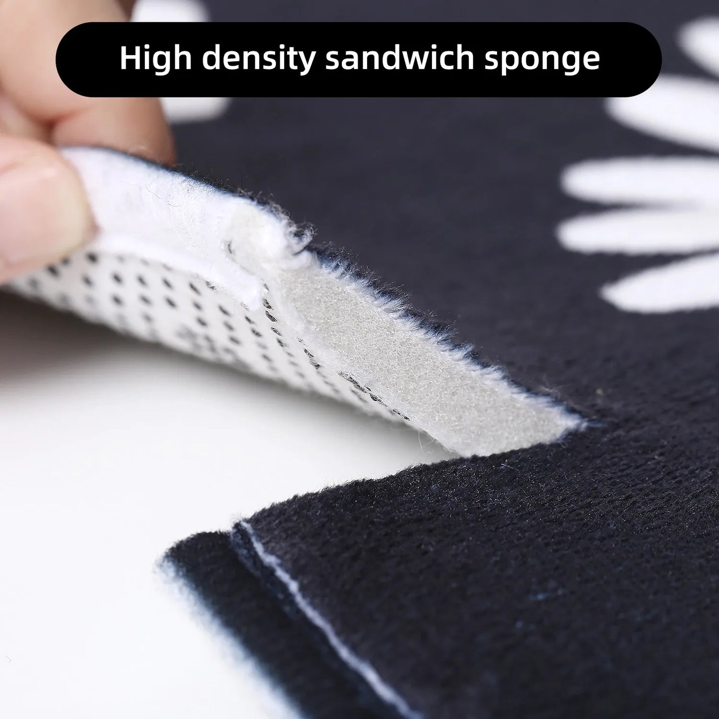 VIKAMA kitchen carpet washable, non-slip, absorbent floor mat, bathroom floor mat, absorbent kitchen mat, door mat