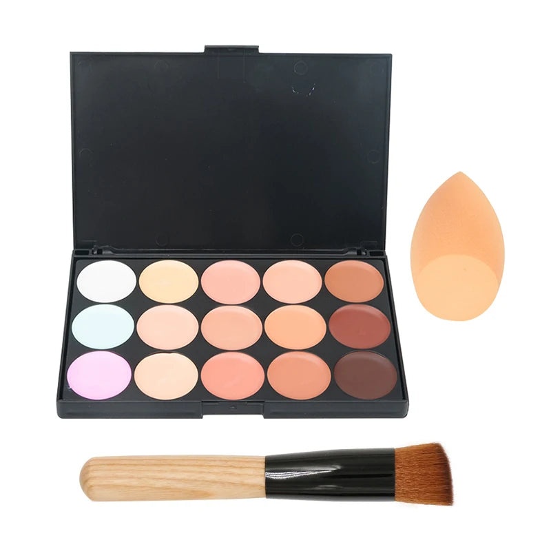 15 Colors Face Concealer Camouflage Cream Contour Palette