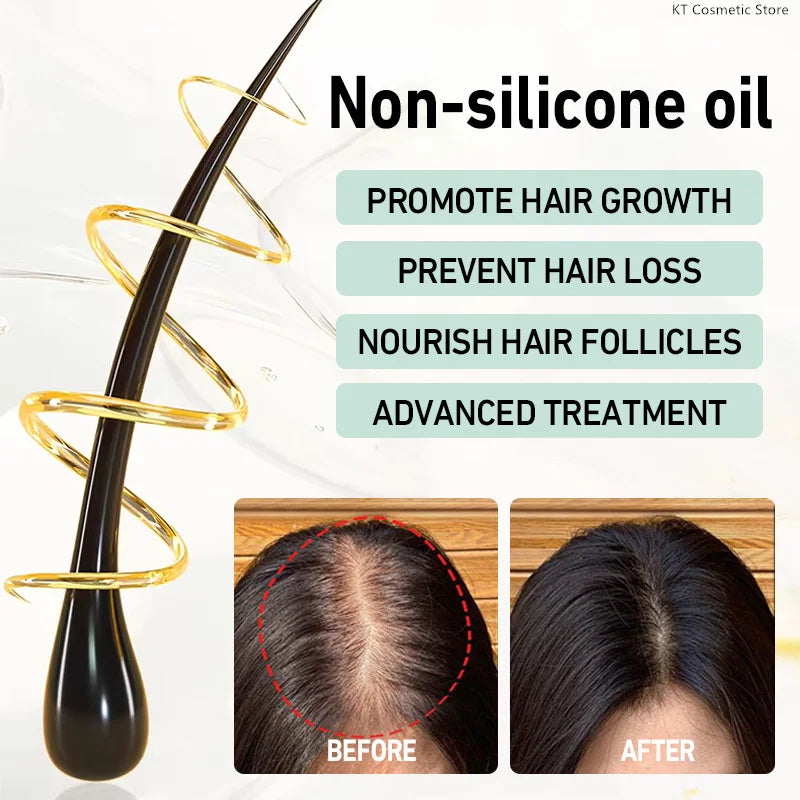 100ML Fast Hair Growth Oil Africa Crazy Traction Alopecia Serum Anti Hair Break Thicken Hair Loss Treatment Spray For Man Women