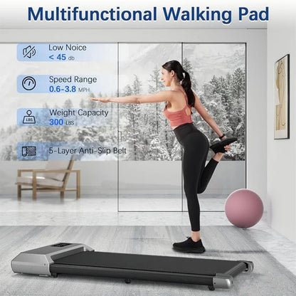 300lbs Treadmill for Home 2.5HP Treadmills Walking Pad LCD