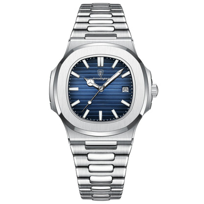 Luxury Brand Men's Quartz Wristwatch Stainless Steel Waterproof