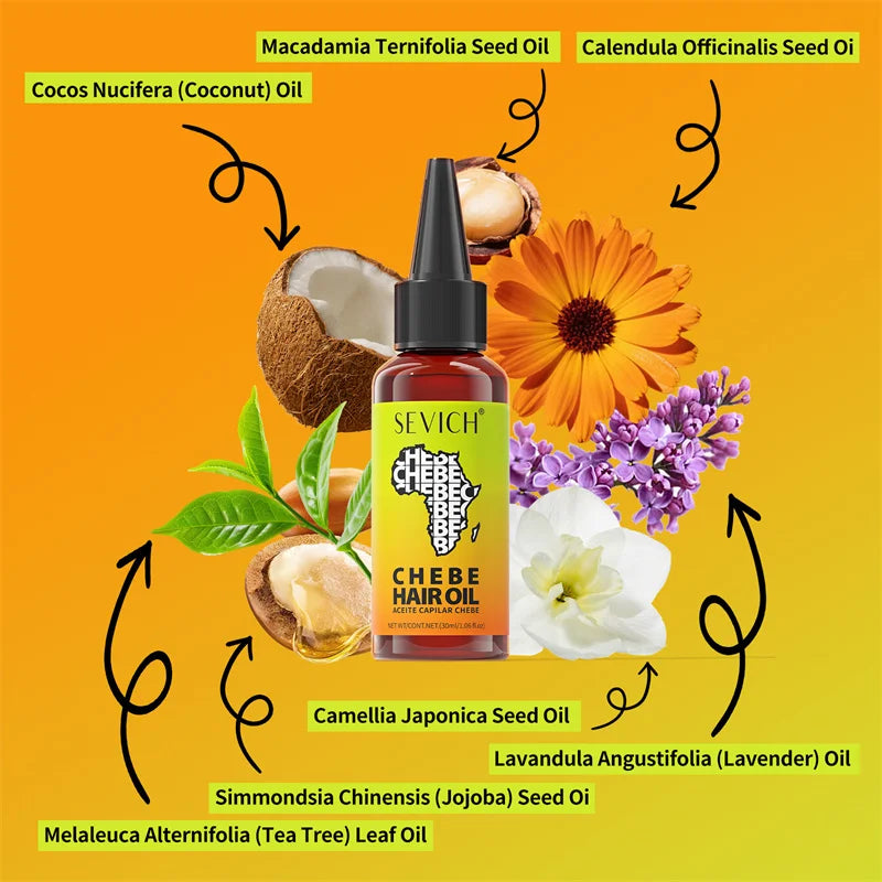 Chebe Hair Growth Oil Fast Hair Growth Chebe Oil Traction Alopecia Anti Break Hair Loss Essential Africa Hair Nourishes Spray