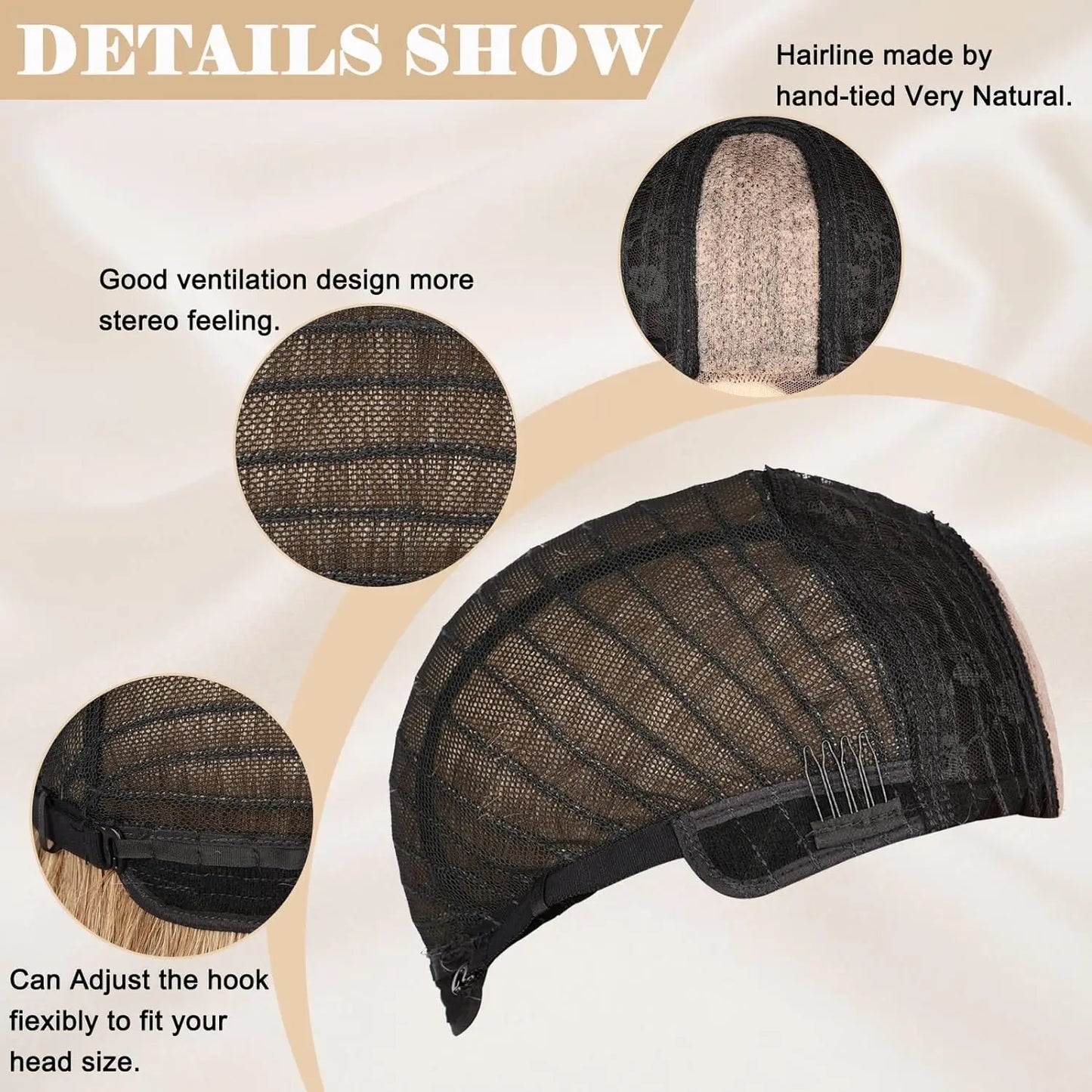 Synthetic Long Lace Ombre Blonde Wavy Wig for Women 26