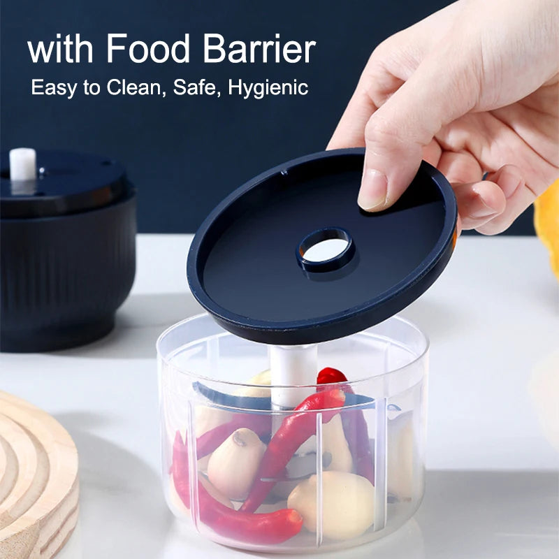 250ml Mini Wireless USB Rechargeable Electric Vegetable Choppe