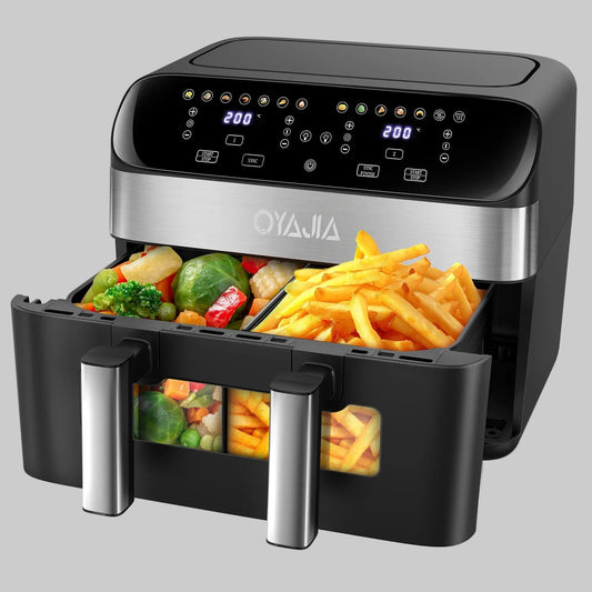 Air Fryer 10 L With Removable Divider, Viewing Window, Digital