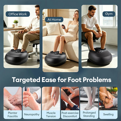 Foreverlily Massaggiatore Piedi Elettrico Shiatsu e Pressoterapia - Regolabile. TK