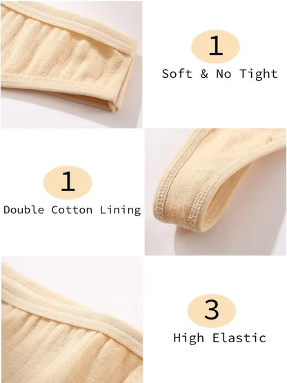 6Pcs/Set Women Cotton Thongs Panties Female Ribbed Low