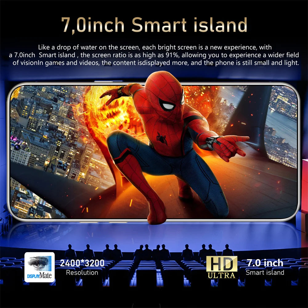 2026 Original Smartphone S26 Ultra 5G 7.0HD Dual Sim Card 16G+1TB Cell Phone