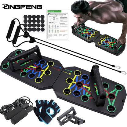 LINGPENG Board per Piegamenti Multifunzionale - Tavola Push-Up Pieghevole. TK
